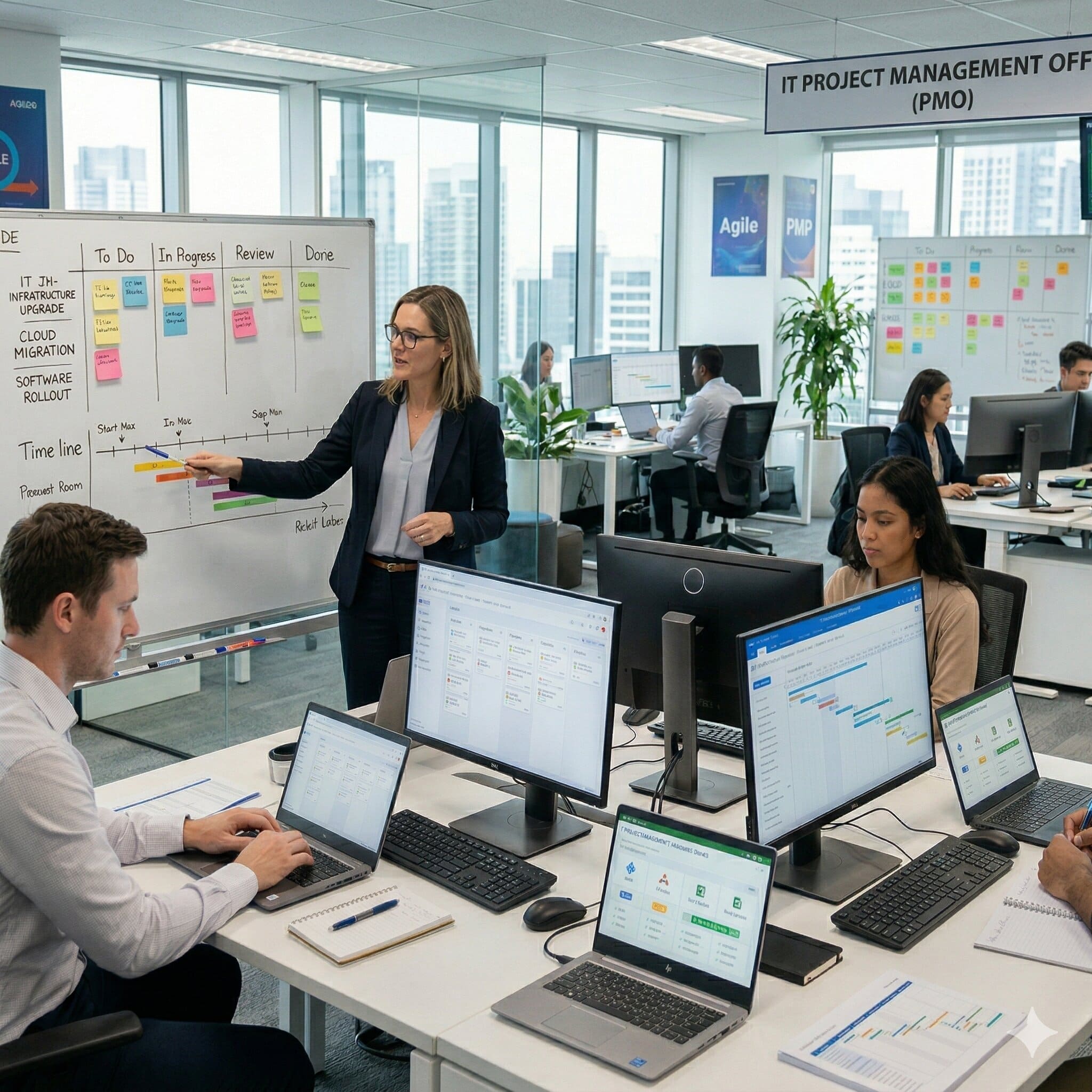 Modern academic workspace